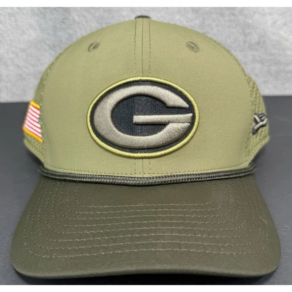 Green Bay Packers New Era‎ NFL Salute To Service #55 Enagbare SnapBack Large/XL